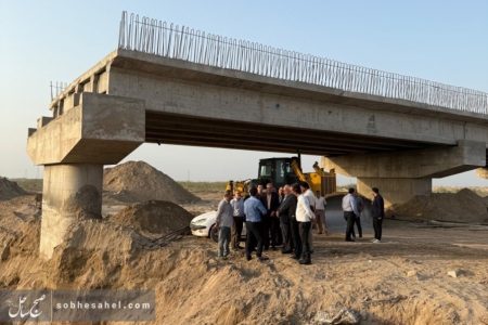 عملیات اجرایی پل گچین بندرخمیر به پایان رسید