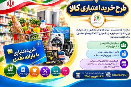 دعوت سازمان هدفمندی یارانه‌ها برای همکاری شرکت‌ها در طرح خرید اعتباری کالا